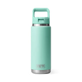 YETI Rambler 26 oz Bottle with Colour-Matched Straw Cap Seafoam