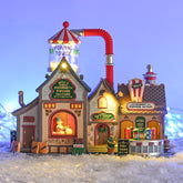 Christmas Lemax Village: Bell's Gourmet Popcorn Factory