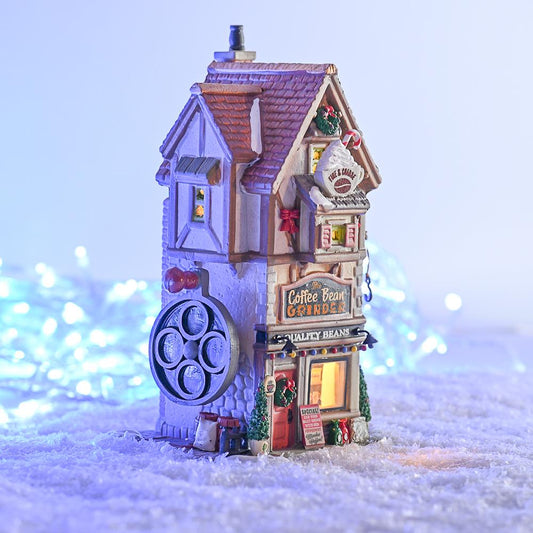 Christmas Lemax Village: The Coffee Bean Grinder