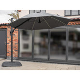 Dark Grey 3m Round Cantilever and Base