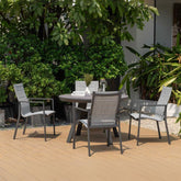 Espoo-Urbanite Dark 4-Seater Dining Set