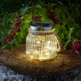 Smart Solar Firefly Glass Jar Light