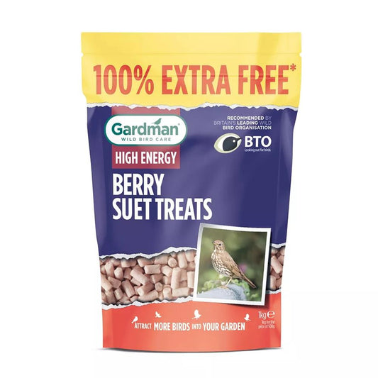 Gardman Berry Suet Treats 500g + 100% Extra Free