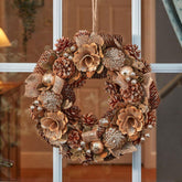 GoldFest Artificial Christmas Wreath 36cm