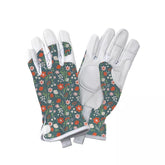 Kent & Stowe Leather Glove Meadow Flowers Teal Ladies Small