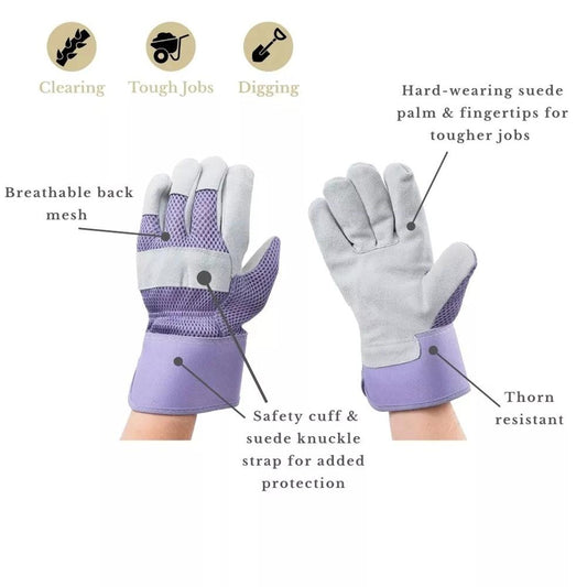 Kent & Stowe Rigger Gloves Purple Medium