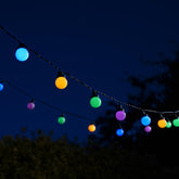 Smart Solar MultiPower Festoon String Lights 30 LED Solar & Mains Garden Lights