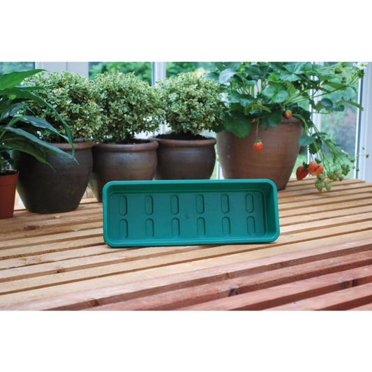 Narrow Garden Tray Green Without Holes