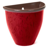 Running Glaze Wall Pot - Red