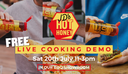 FREE Live BBQ Cooking Demo with JD's Hot Honey at Polhill Garden Centre!