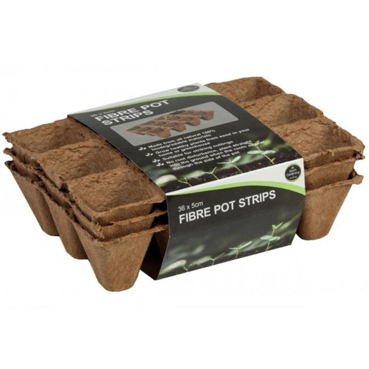 36 5cm Fibre Pot Strips