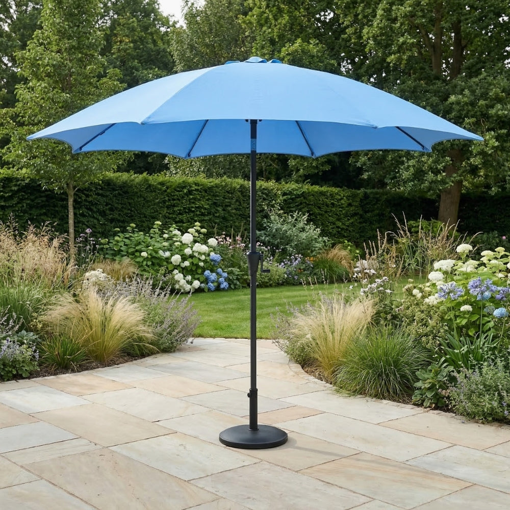 3m Round Tilting Parasol with Azure Canopy