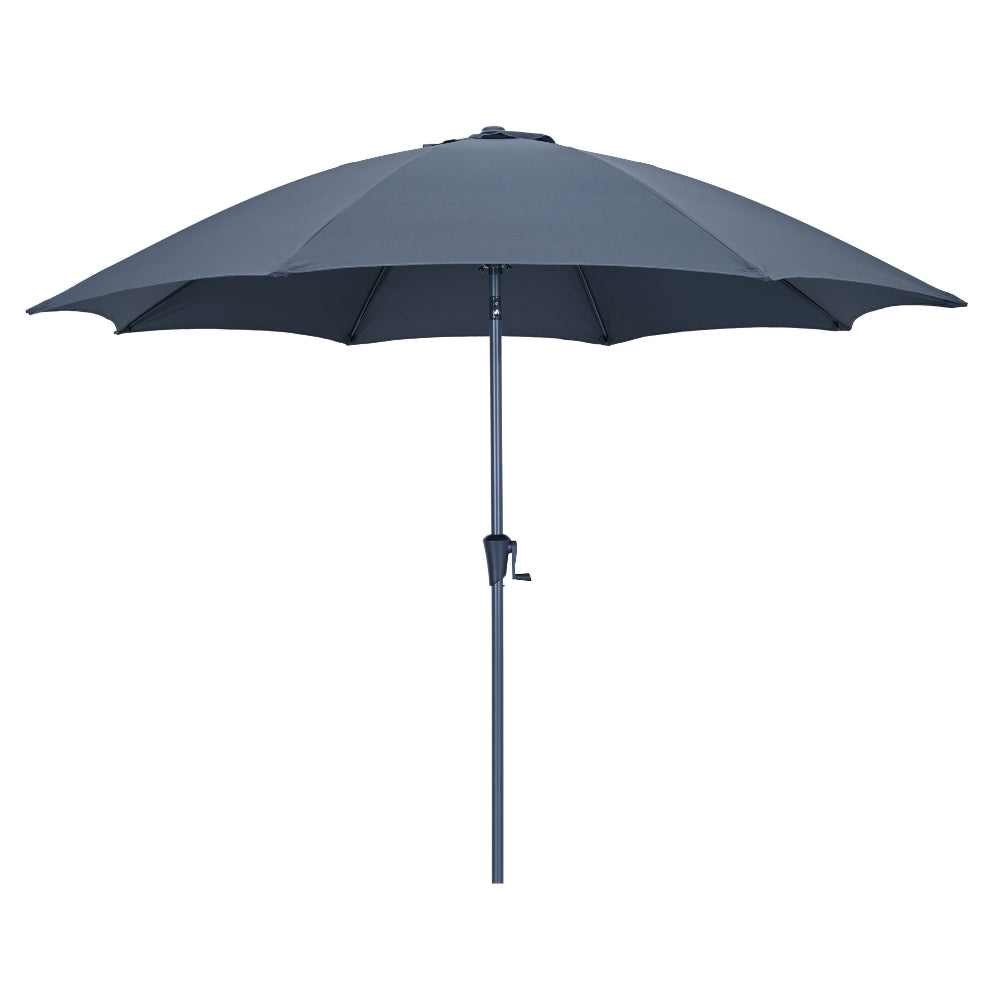 3m Round Tilting Parasol with Grey Canopy