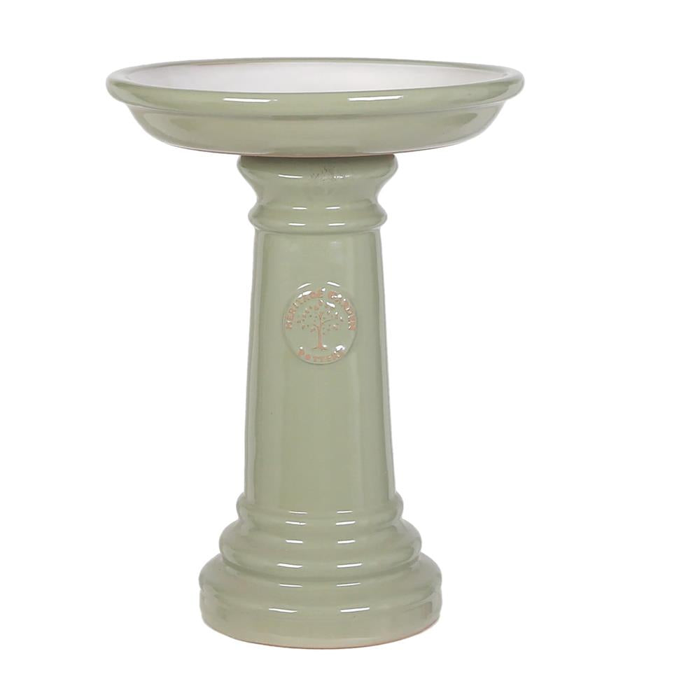 43CM HERITAGE BIRDBATH GREEN