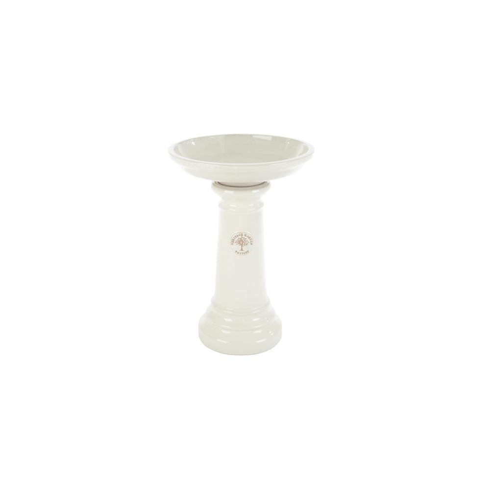 43CM HERITAGE BIRDBATH WHITE