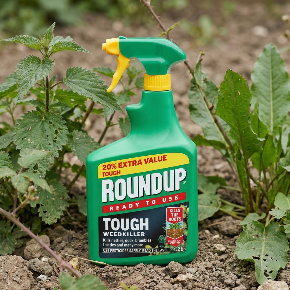 Roundup Tough Ready to Use Weedkiller Spray Gun 1.2L