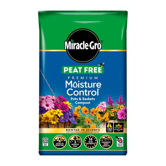Miracle‑Gro Peat Free Moisture Control Compost 40L