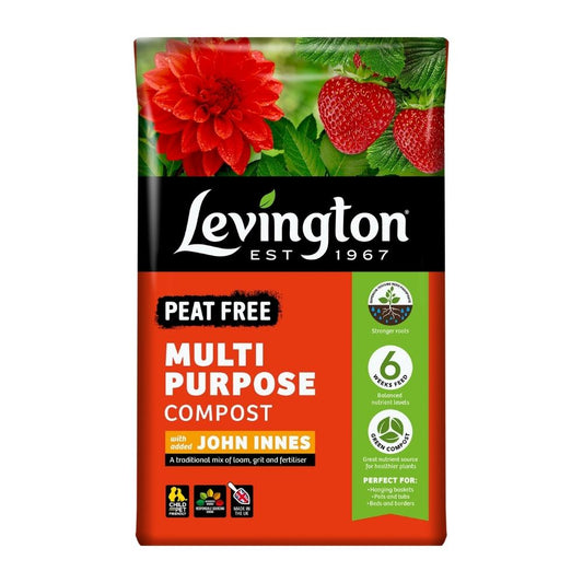 Levington Peat Free Multi Purpose Compost with added John Innes 50L