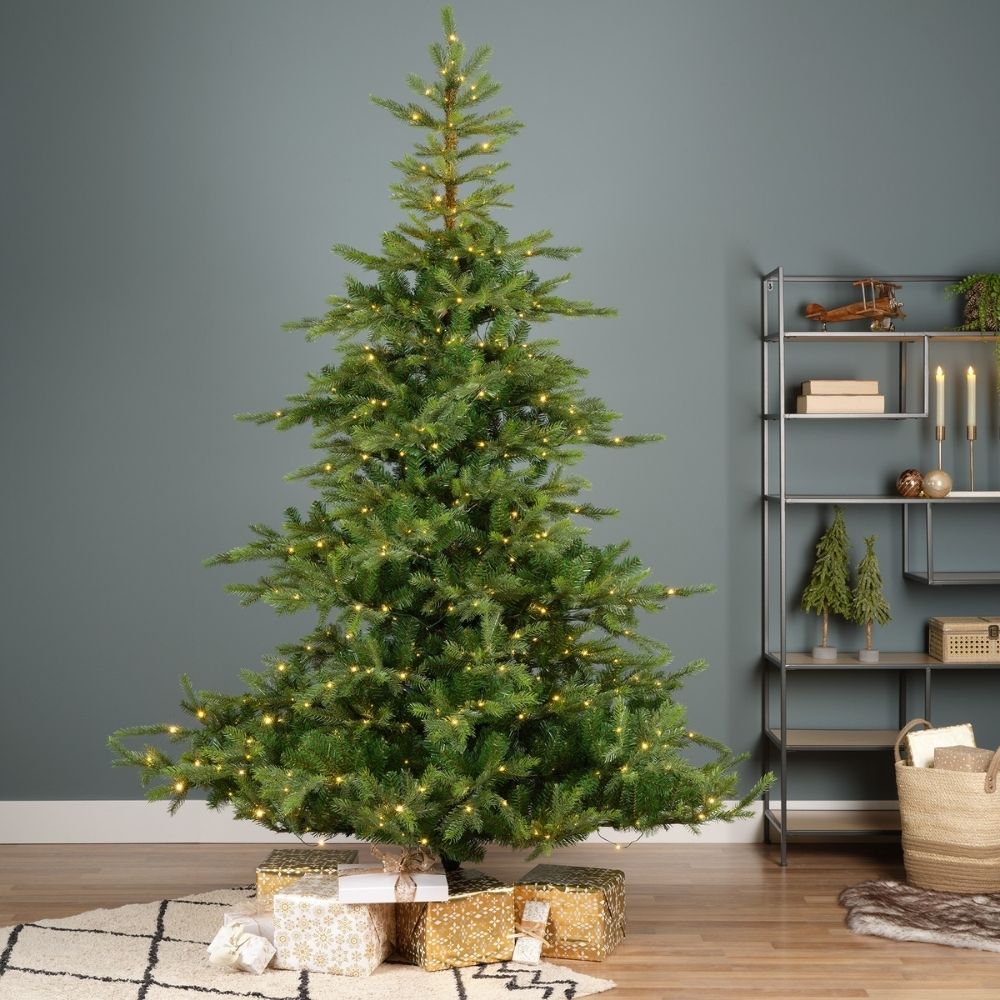 Grandis Fir Artificial Christmas Tree 7ft Pre-Lit