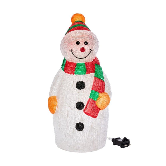 Inlit Ice Snowman Lit Acrylic Figure 70 LEDs