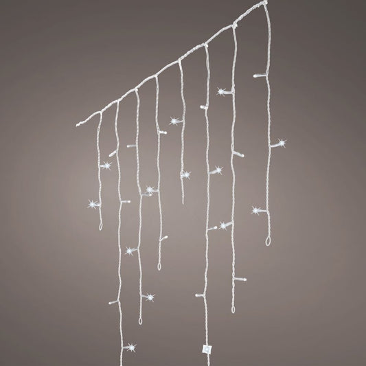 Snowing Effect Outdoor Icicle Lights 480 LEDs Cool White