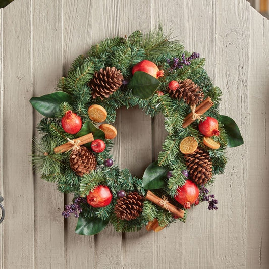 FestiveSpice Artificial Christmas Wreath 60cm