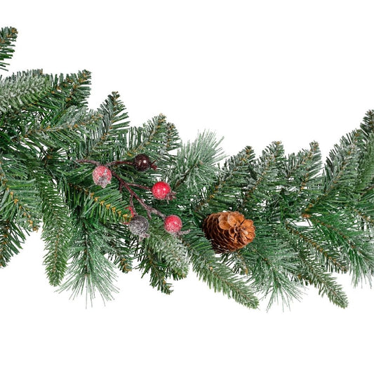 Frosted Windham Garland 2.7m Snow-Effect Christmas Garland