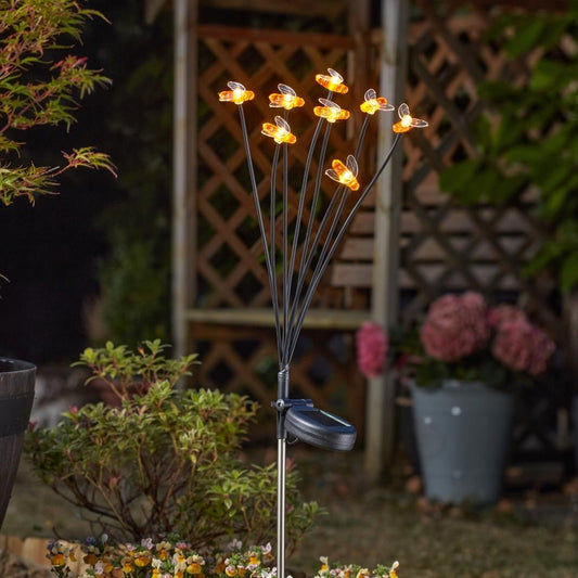 8-Stem BeeLights Solar Stake Light