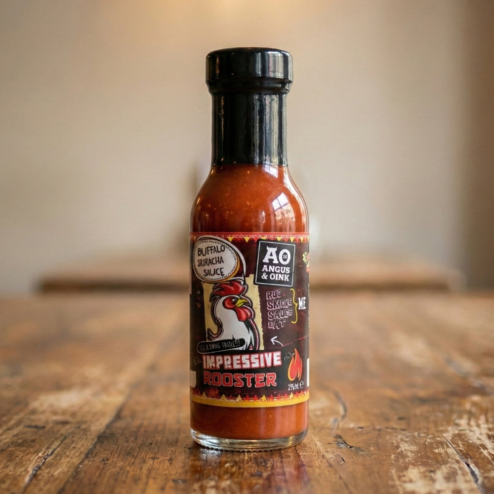 Angus & Oink Impressive Rooster Buffalo Sriracha Hot Sauce 300ml