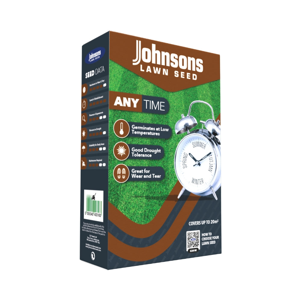 Any Time Lawn Seed Fast Germinating Grass Seed 20m2