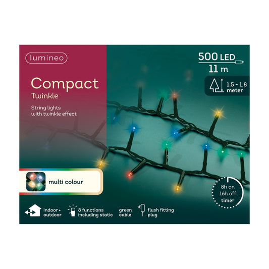 Christmas Compact Lights 500 LEDs Multi-Coloured