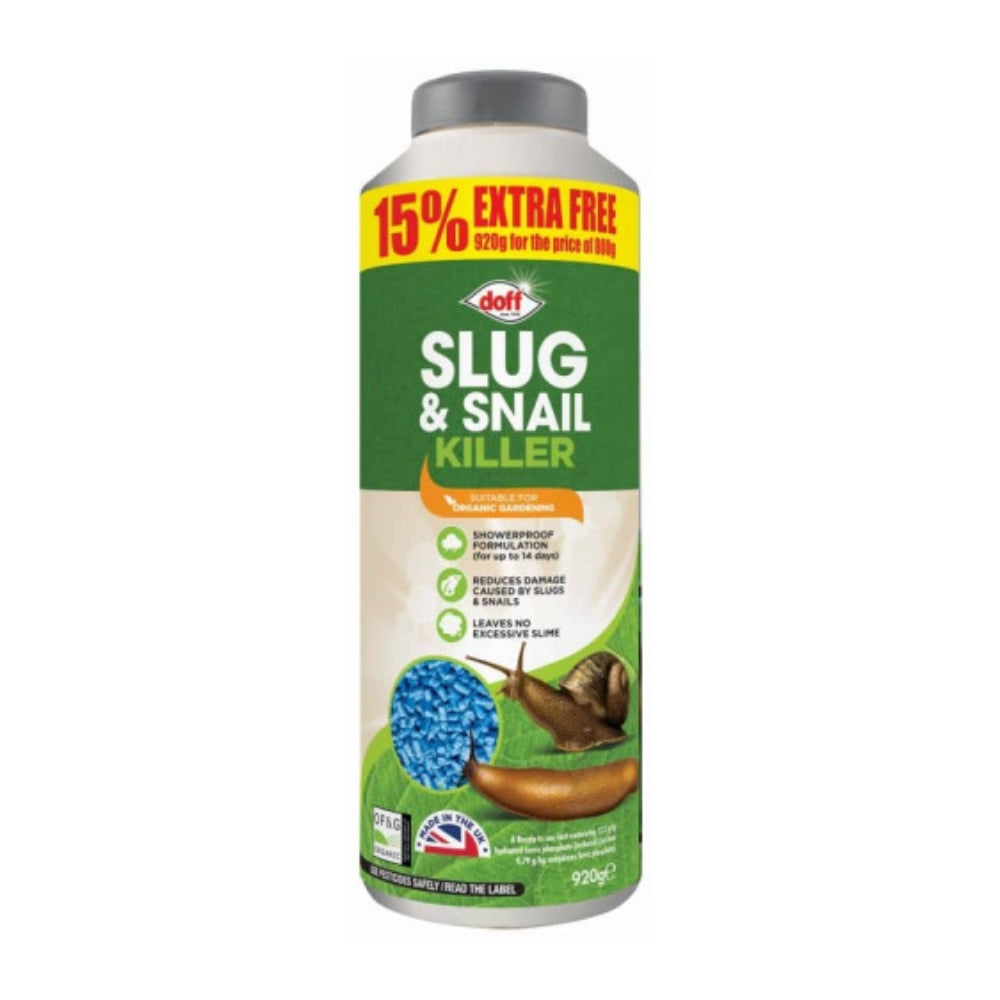 Doff Slug & Snail Killer Ferric Phosphate Pellets 920g
