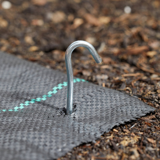 Galvanised Ground Hooks Garden Fixings 23cm 10 Pack