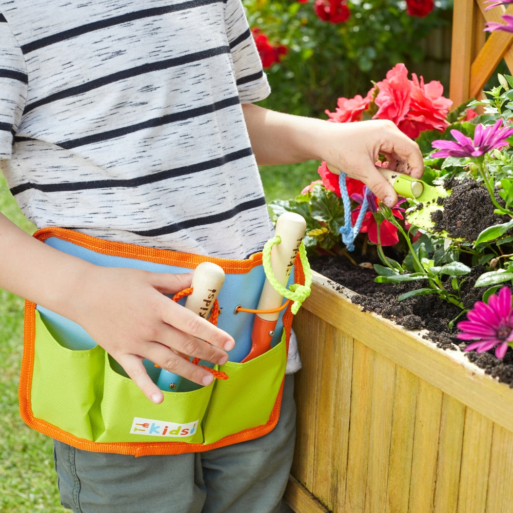 Kids Tool Belt & 3 Wooden Handled Tools