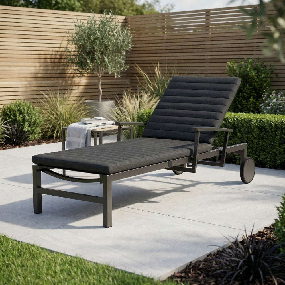 LIFE Anabel Adjustable Sun Lounger Lava Graphite