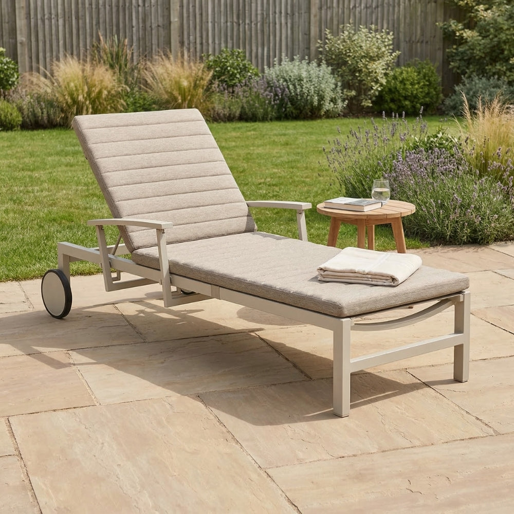 LIFE Anabel Adjustable Sun Lounger Beige