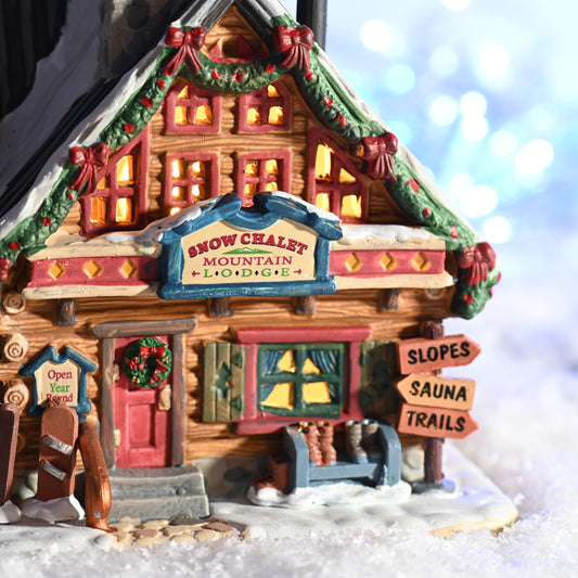 Lemax Apres-Ski Lodge Lighted Building