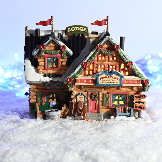 Lemax Apres-Ski Lodge Lighted Building