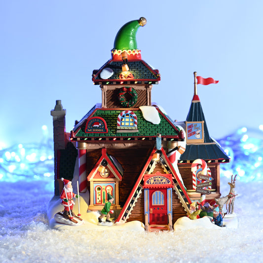 Lemax Elwood’s Elf Lodge Lighted Building