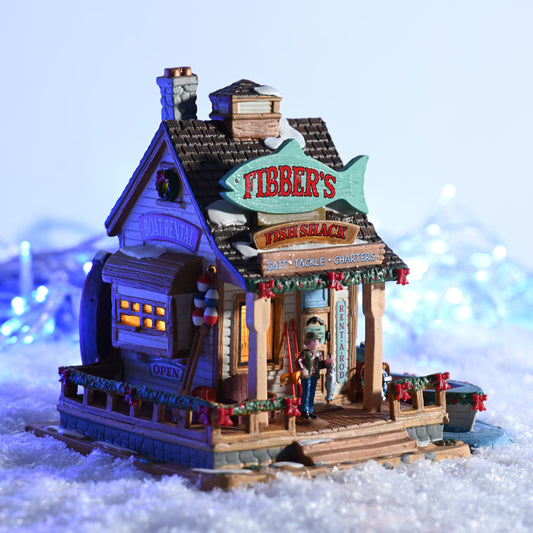 Lemax Fibber’s Fish Shack Lighted Building