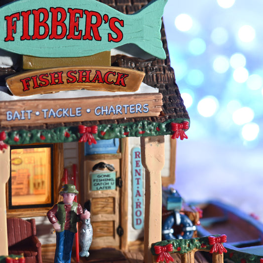Lemax Fibber’s Fish Shack Lighted Building