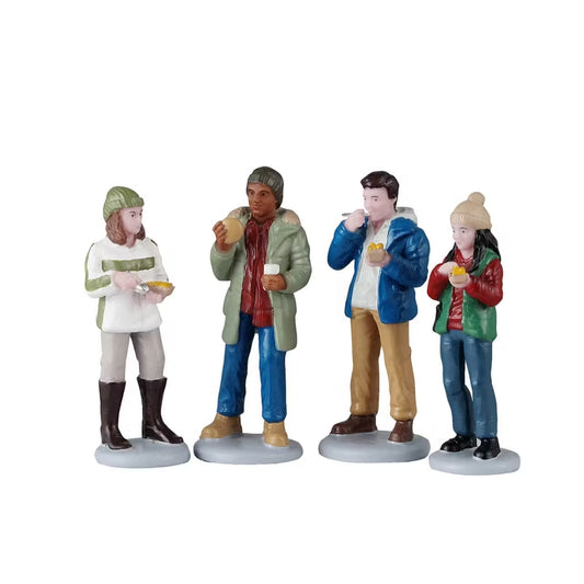 Lemax Food Truck Patrons Figurine Set