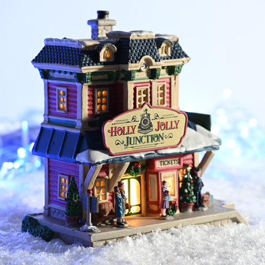 Lemax Holly Jolly Junction Lighted Building