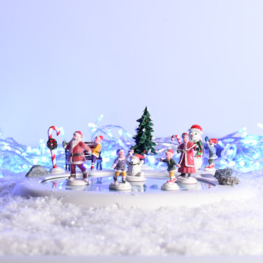 Lemax Northern Lights Skating Pond Table Accent