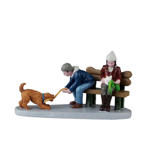 Lemax Playful Pups Figurine Set