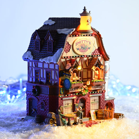 Lemax Smitty’s Brewery Lighted Building