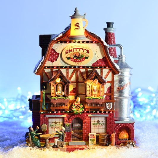 Lemax Smitty’s Brewery Lighted Building