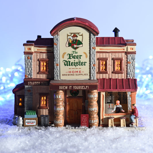 Lemax The Beer Meister Home Brewing Supplies Lighted Building