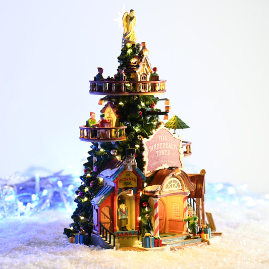 Lemax The Tannenbaum Tower Christmas Shops Lighted Building