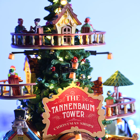 Lemax The Tannenbaum Tower Christmas Shops Lighted Building